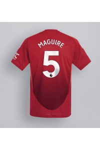 Manchester United Harry Maguire #5 Voetbaltruitje Thuis tenue 2024-25 Korte Mouw